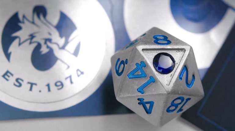 These D&D dice have a real sapphire embedded in one side, cost $300 – Polygon