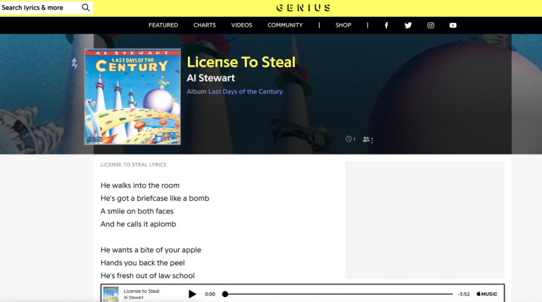 Genius Sues Google for Allegedly Stealing Lyrics After Busting It With Hidden Code, ‘Red Handed’ – Gizmodo