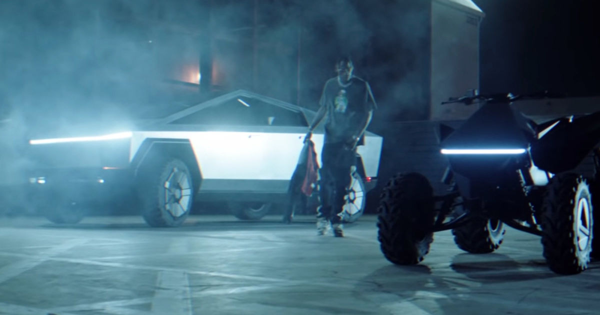 Tesla’s Cybertruck found its way into a Travis Scott music video – Engadget