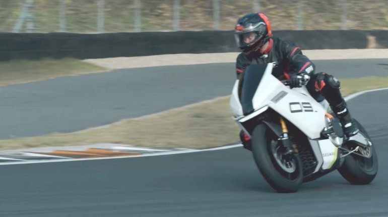 Watch: Segway electric motorcycle concept takes hot laps on the track – Electrek