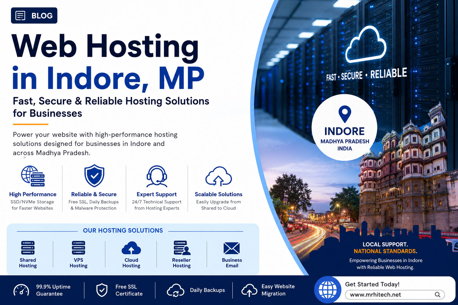 Web Hosting in Indore Madhya Pradesh - Fast Secure Reliable Hosting Solutions