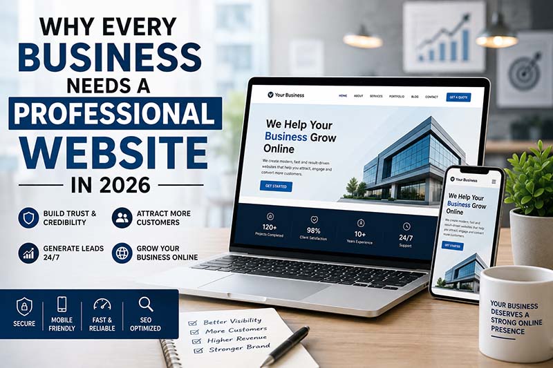 Professional business website designed to build trust and attract customers in 2026